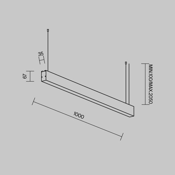Линейный светильник Maytoni Technical LL312035