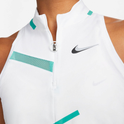 Женская теннисная майка Nike Court Dri-Fit Tank Top Women - White, Turquoise