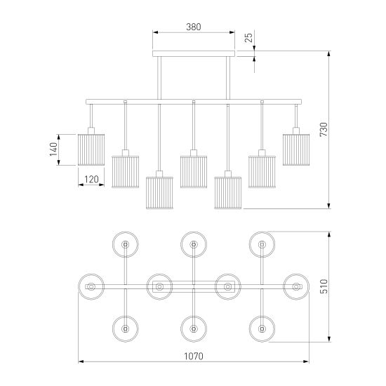 60144/10 /потолочный светильник/хром Smart