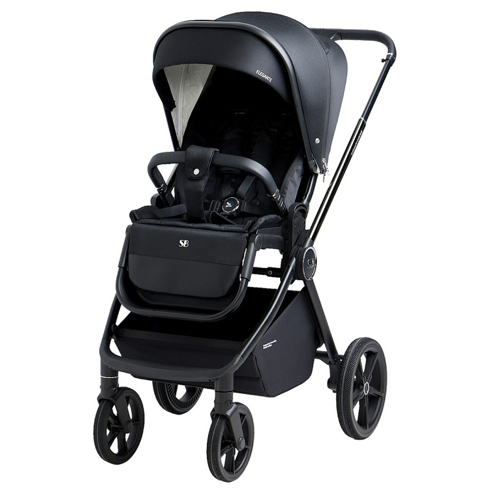 Детская коляска Sweet Baby Elegante 3 в 1 Chrome Black