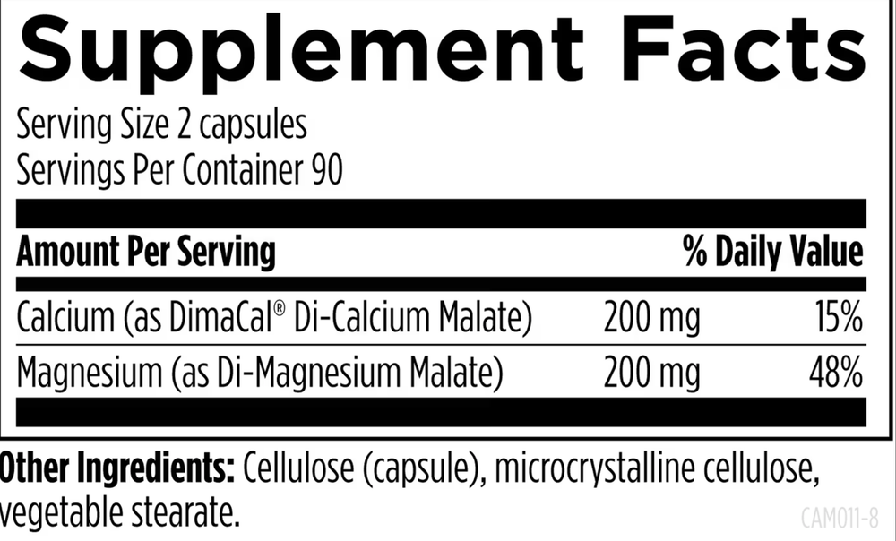 Designs For Health - Cal/Mag 1:1 - 180 capsules