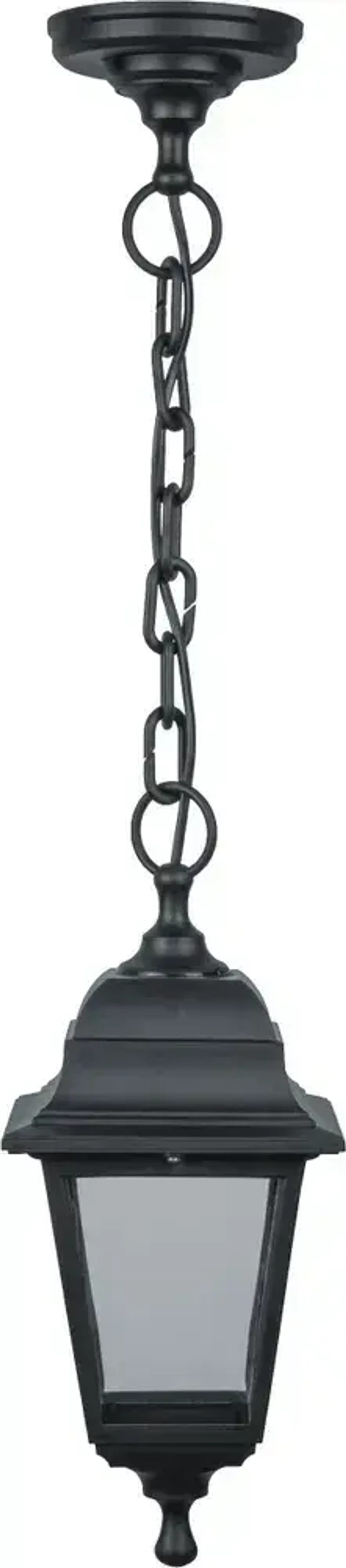 Светильник уличный Navigator 80 478, 4 грани, цоколь E27, IP44, подвесной, черный