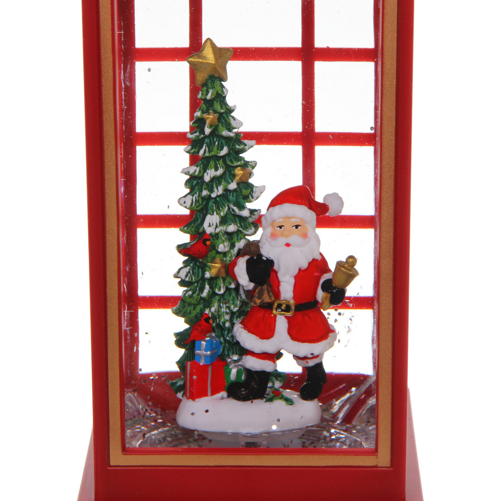 Сувенир с подсветкой «Новогоднее поздравление» 10,4*10,4*24,8 см (работает от 3*АА и USB+музыка, подсветка)