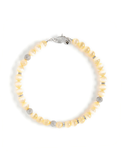 Колье "Summer disco yellow" селенит