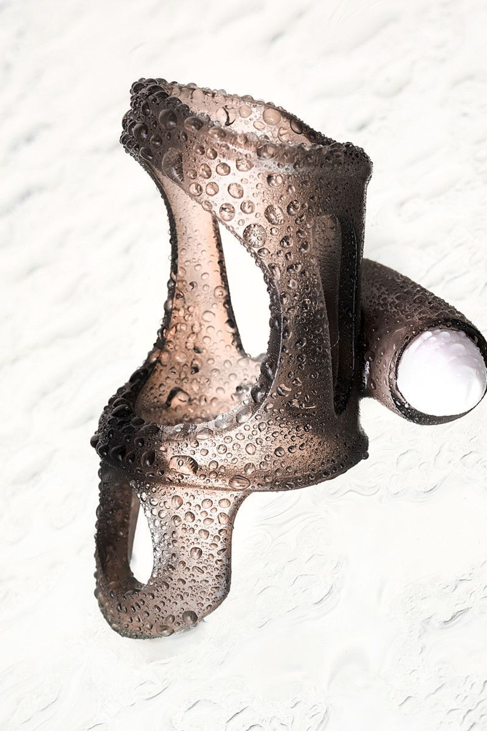 Дымчатая насадка на пенис Toyfa XLover с вибропулей (Цвет: дымчатый)