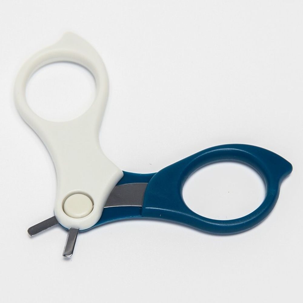 6996022 Детский маникюрный набор (ножницы, книпсер, пилка, пинцет), цвет синий