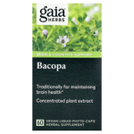 Gaia Herbs, бакопа, 60 веганских капсул Phyto-Caps® (350 мг в 1 капсуле)