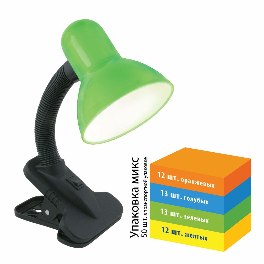 TLI-222 MIX (Deep Orange, Light Blue, Light Green, Light Yellow). Светильник настольный. Цоколь E27. Цвет микс
