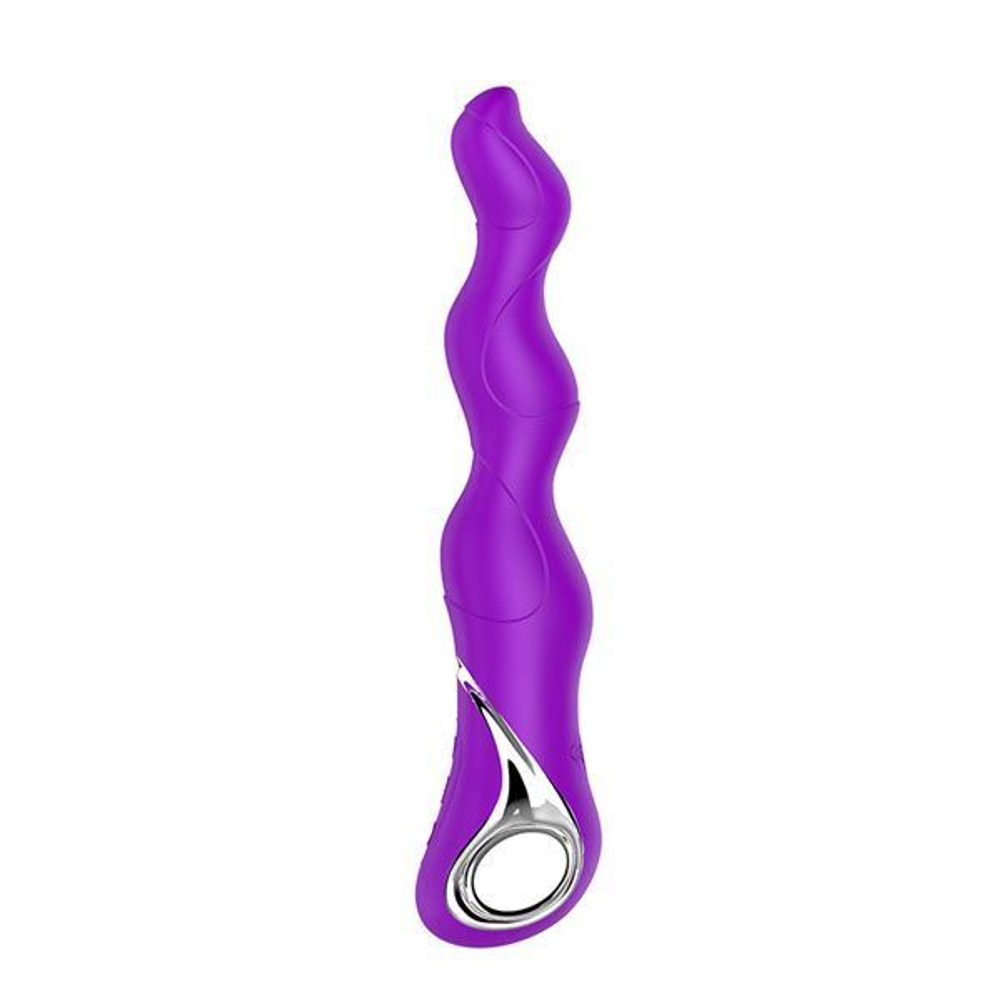 Фиолетовый изогнутый вибратор NAGHI NO.18 RECHARGEABLE 3 MOTOR VIBE - 15 см. (Цвет: фиолетовый)