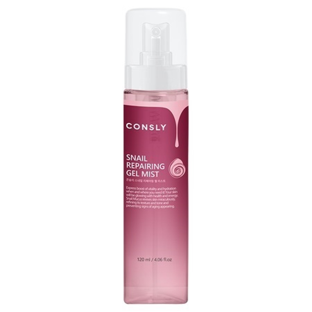 Гель-мист для лица восстанавливающий с муцином улитки Consly Snail Repairing Gel Mist 120мл