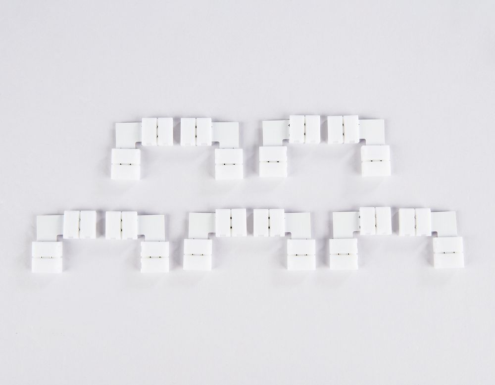 Ambrella Соединитель угловой L для светодиодной ленты 5050 12/24V (2 конт.) GS6551 (10шт) LED Strip GS6551