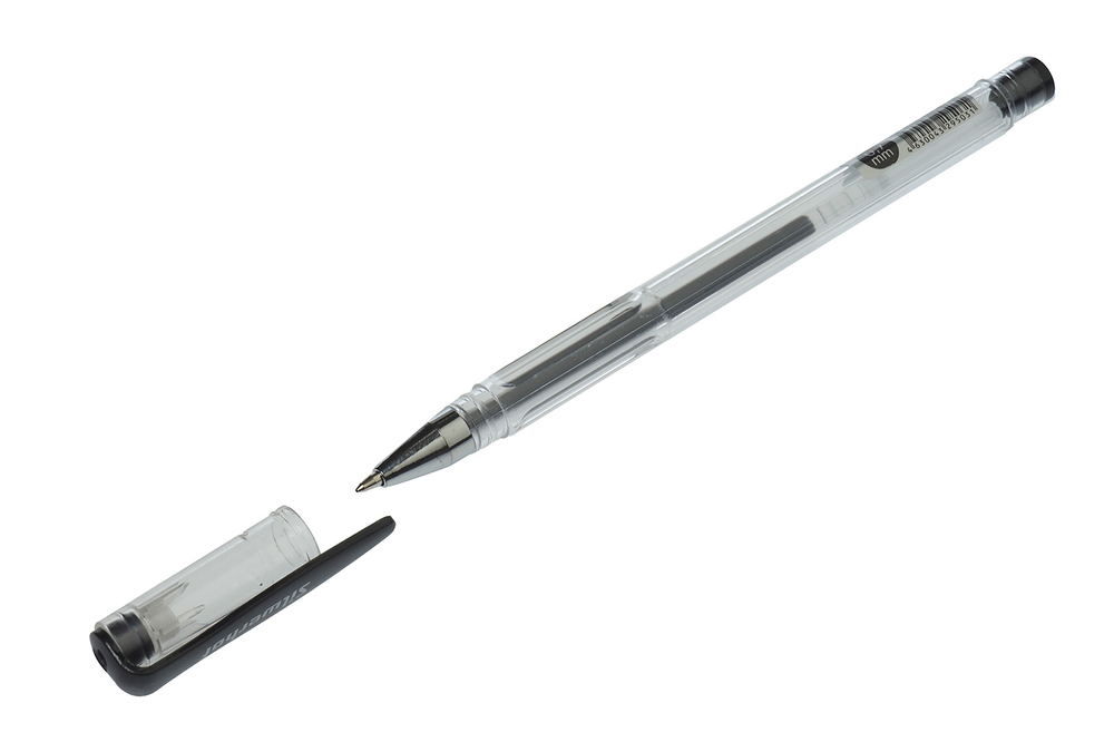 Ручка гелевая Laconic Silwerhof черная 0.7мм корпус прозрачный пластиковый
