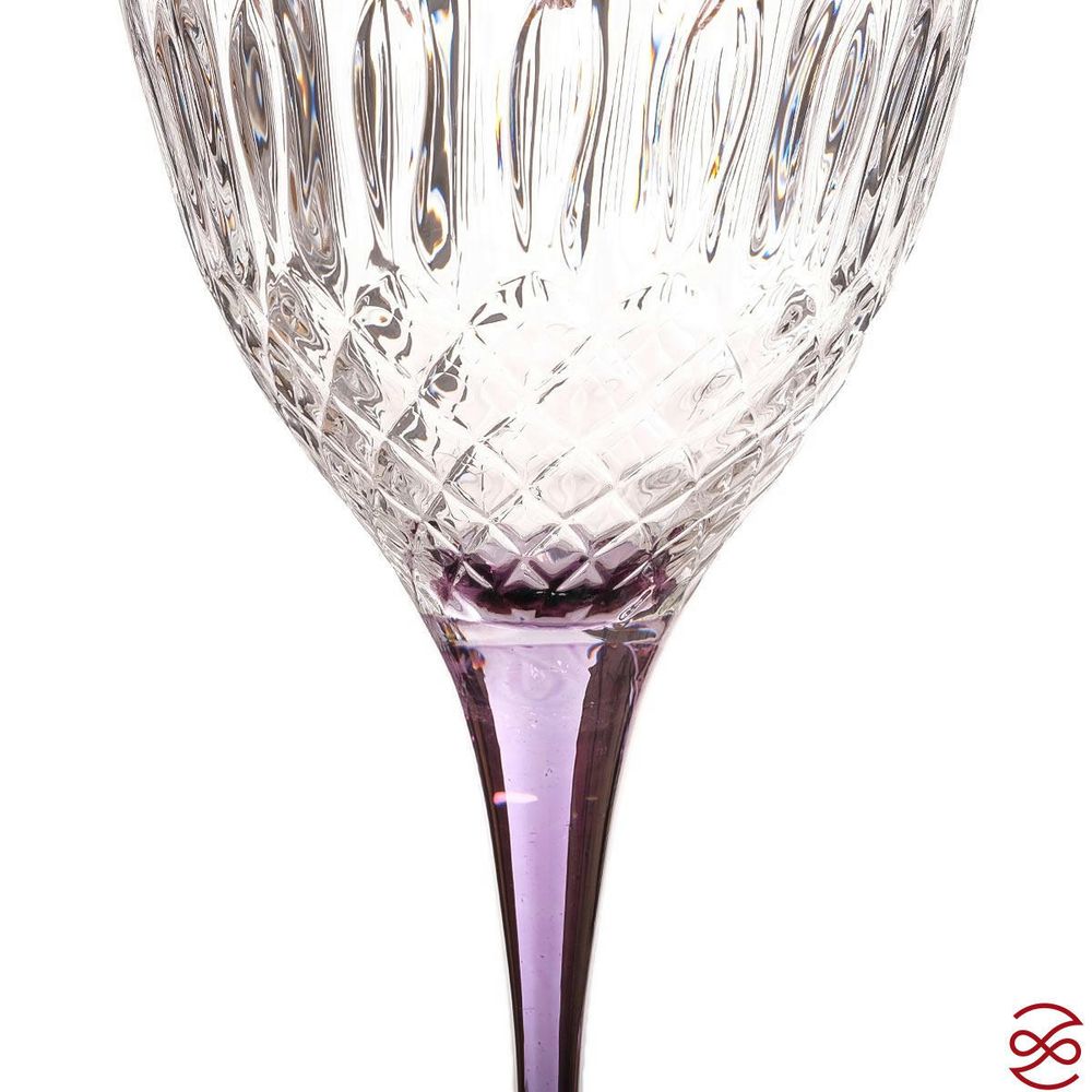 Набор бокалов для вина TIMON Violet/Gold (6 шт) 340 мл