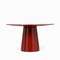 Обеденный стол Cargo Ø135 см, красный глянец