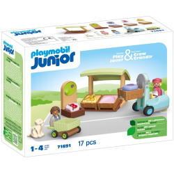 Playmobil - Юношеский экологический ларек с погрузчиком 71691 / артикул   71691  / GTIN 4008789716910