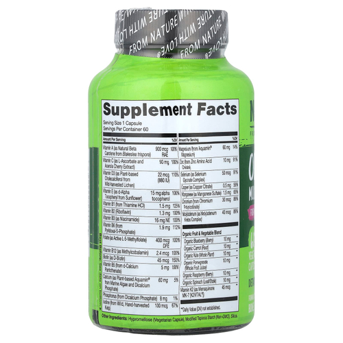 NATURELO, One Daily, мультивитамины для женщин старше 50 лет, для приёма один раз в день, 60 вегетарианских капсул