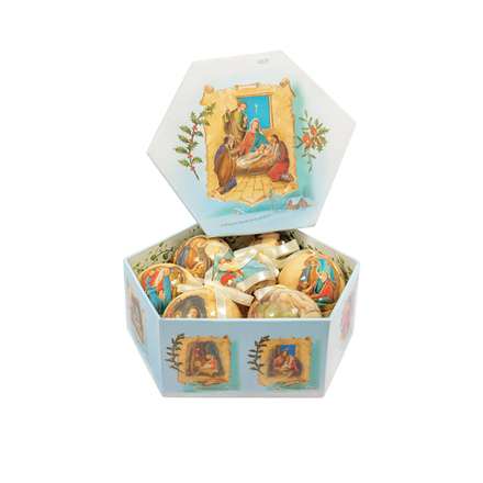 Новогодние игрушки в коробке 7 шт