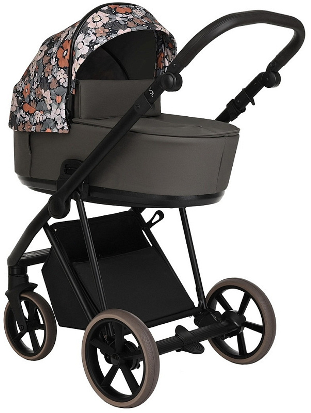 Детская коляска Roan Sol Flowers 3 в 1 с автокреслом Tutis Elo Black RSF/5003 Forest Clearing/Black