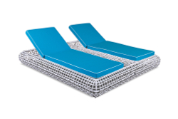 Шезлонг 2-х местный, коллекция Санторини