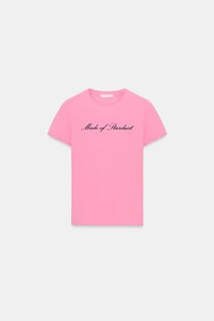 ZARA ФУТБОЛКА С НАДПИСЬЮ, РОЗОВЫЙ