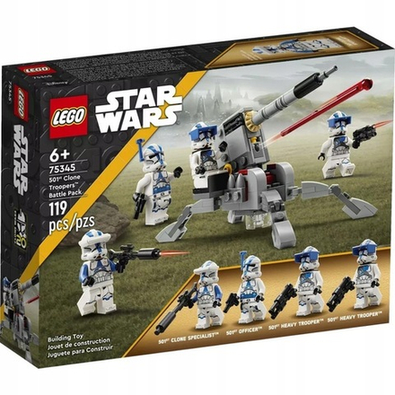 Конструктор LEGO Star Wars 75345 Боевой набор солдат-клонов 501-го легиона