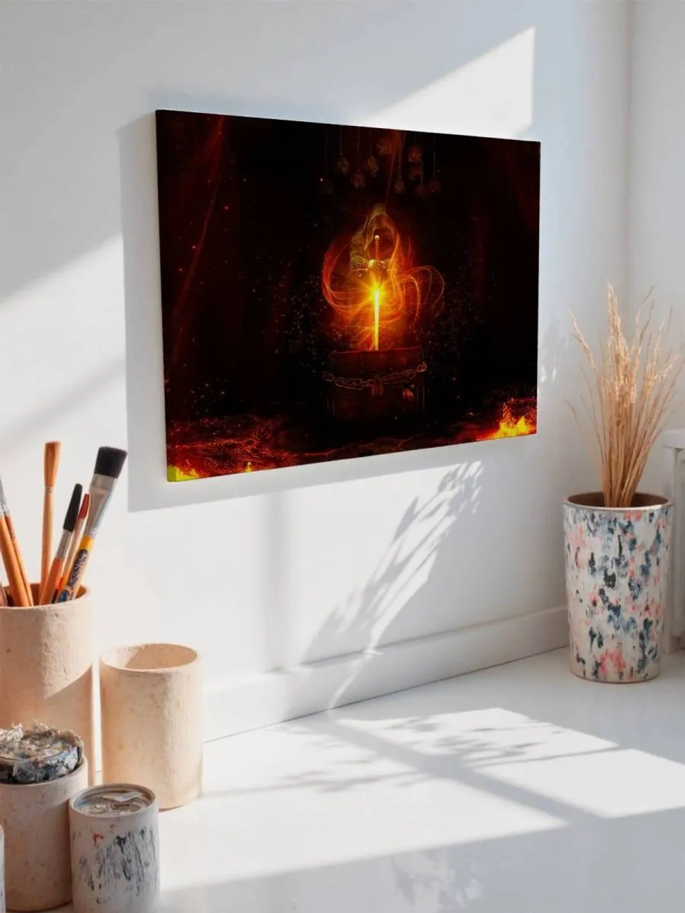 Картина на стену 40 X 50 Фэнтези меч