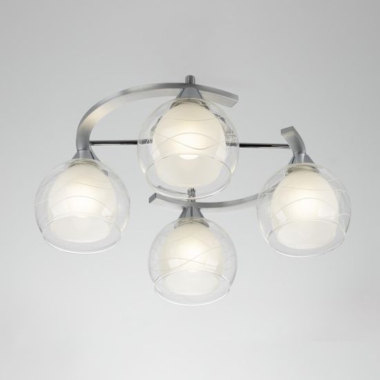 CL157142 Буги Алюм+Хром Св-к Люстра