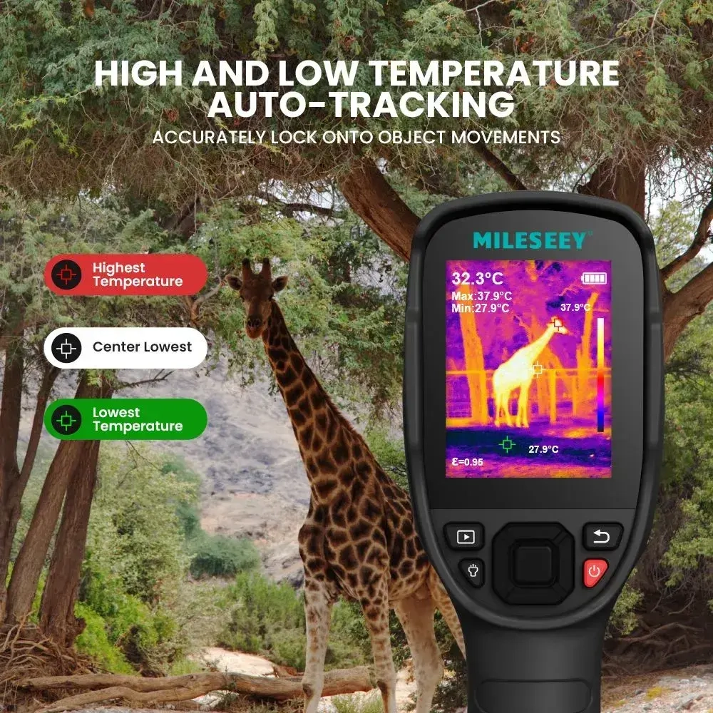 Строительный Тепловизор Mileseey TR256E, 256*192 Ручной HD Для Поиска Утечек, Точное Измерение Температур