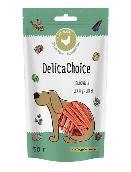 DelicaChoice Лакомство для собак "Палочки из курицы"