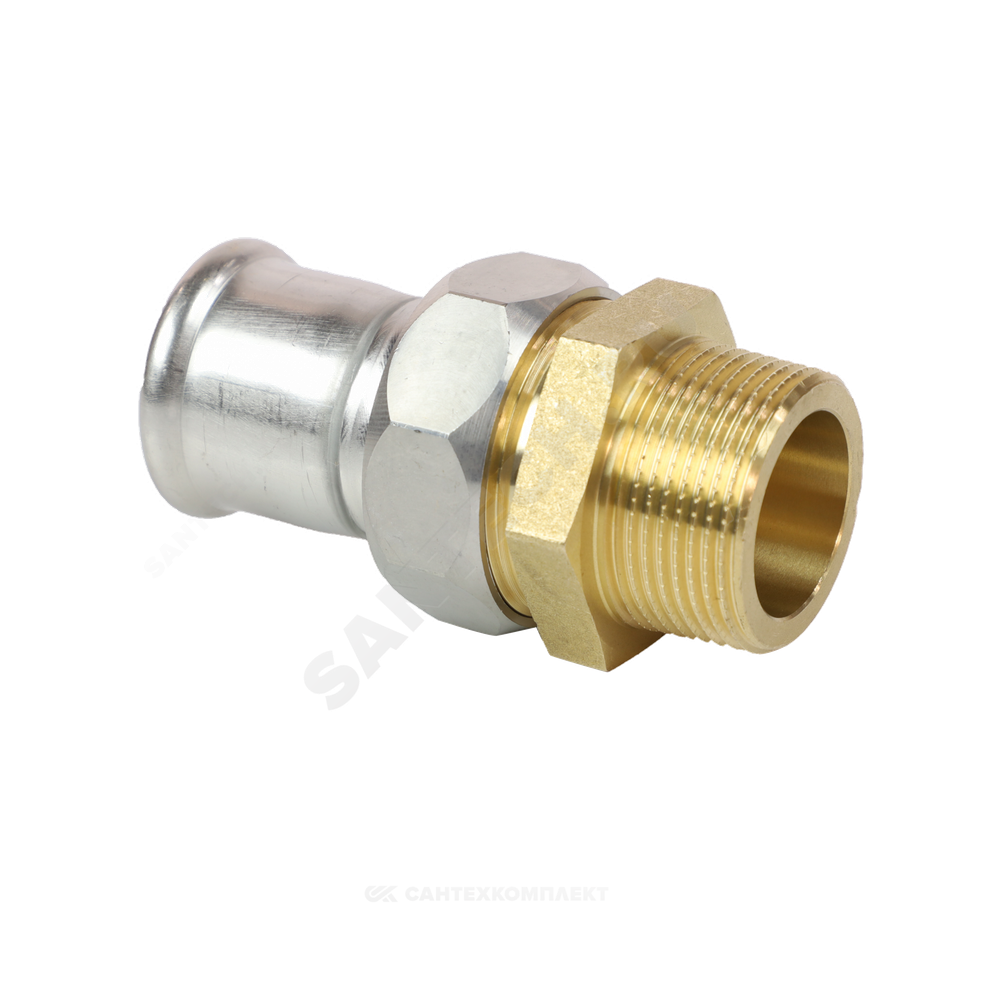 Муфта разъемная сталь нерж AISI 316L Дн 42х1 1/2" Ру16 пресс/НР Inoxpres RM 184042002