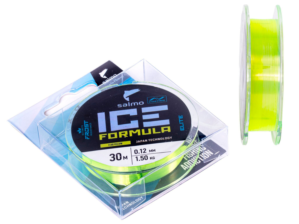 Леска монофильная зимняя Salmo Elite ICE FORMULA Fluo Yellow 030/010