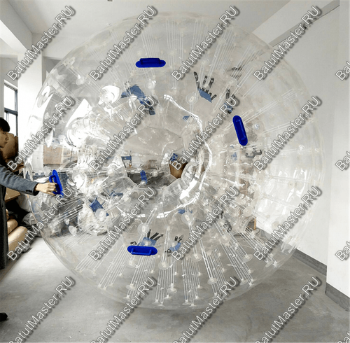 Зорб ТПУ "Капля", усиленные сиденья, диаметр 2.5 м