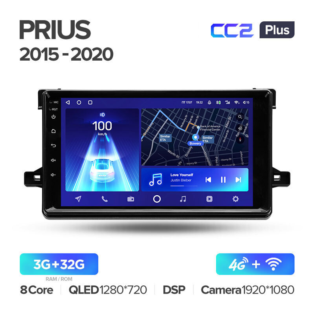 Teyes CC2 Plus 9" для Toyota Prius 2015-2020