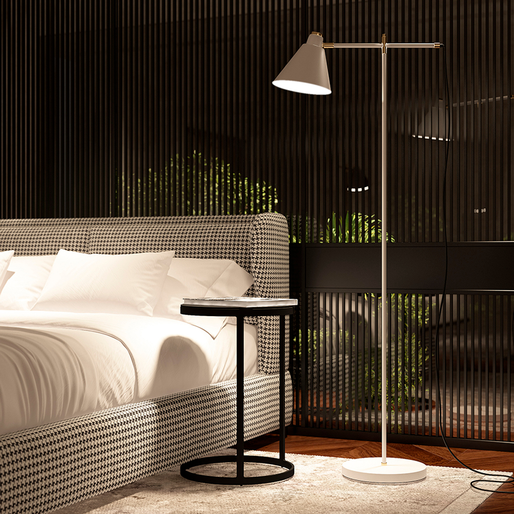 Торшер rifl, 146 см, бежевый