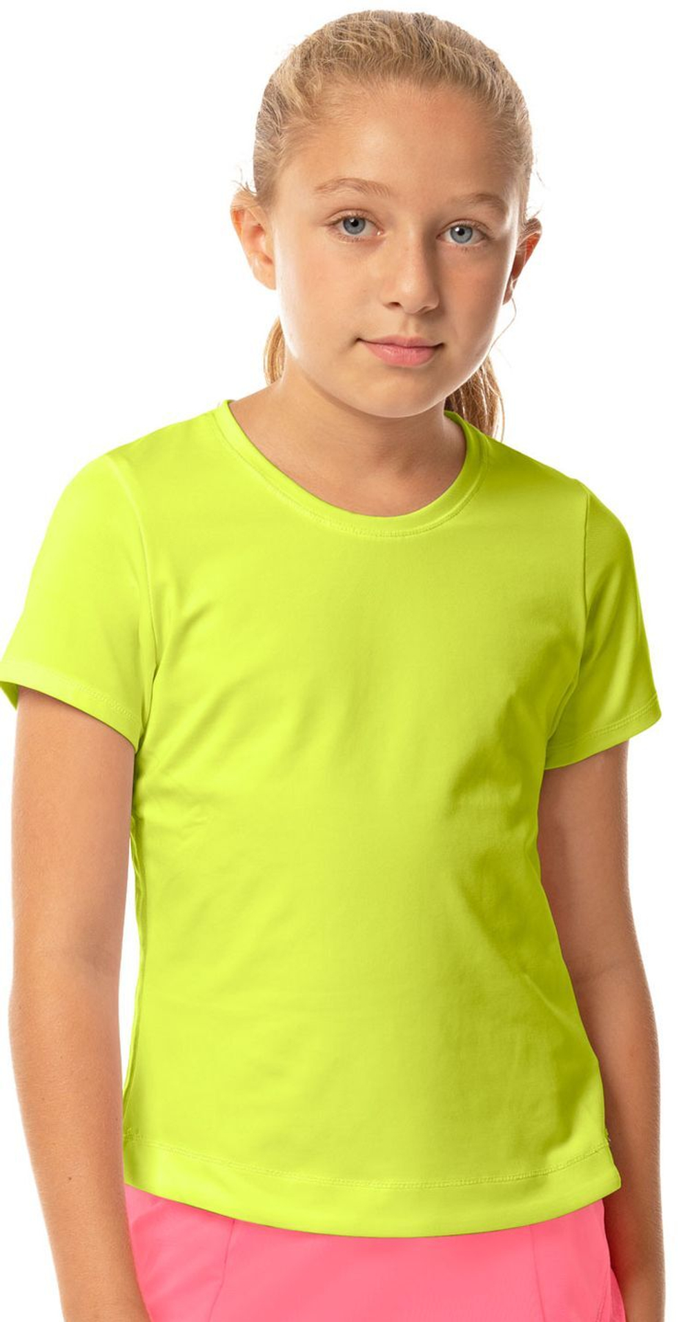 Футболка для девочки Lucky in Love Core Dynamic High-Low S/S Girls - Yellow