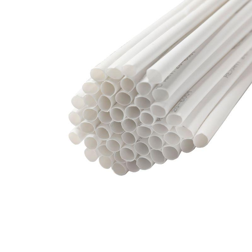 Трубка термоусадочная ТУТ нг 6.0/3.0 бел. 1м Rexant 20-6001