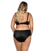 Трусики-слипы с кружевной вставкой (Размер: S) (Цвет: черный)