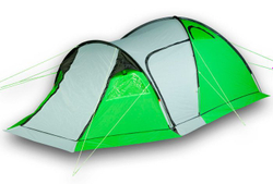 Палатка туристическая IDEAL COMFORT Alu