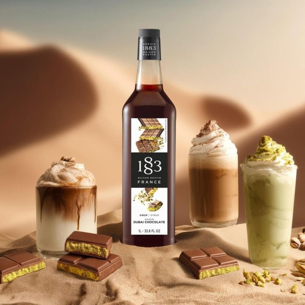 Сироп Шоколадно-фисташковый (Дубайский шоколад) 1л 1883 Maison Routin NEW