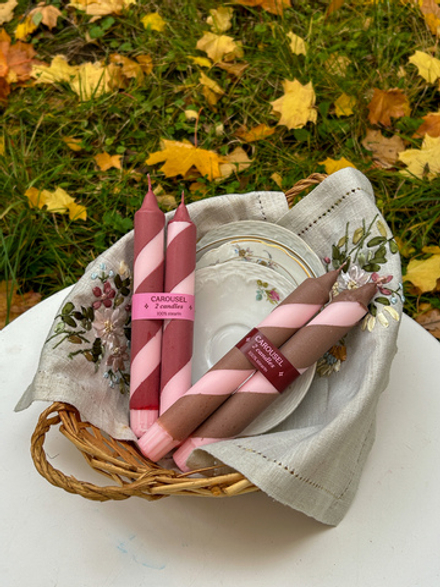 Набор из двух свечей Carousel Rosecore