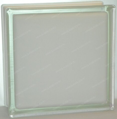 Стеклоблок волна молочный окрашенный изнутри Vitrablok 19x19x8