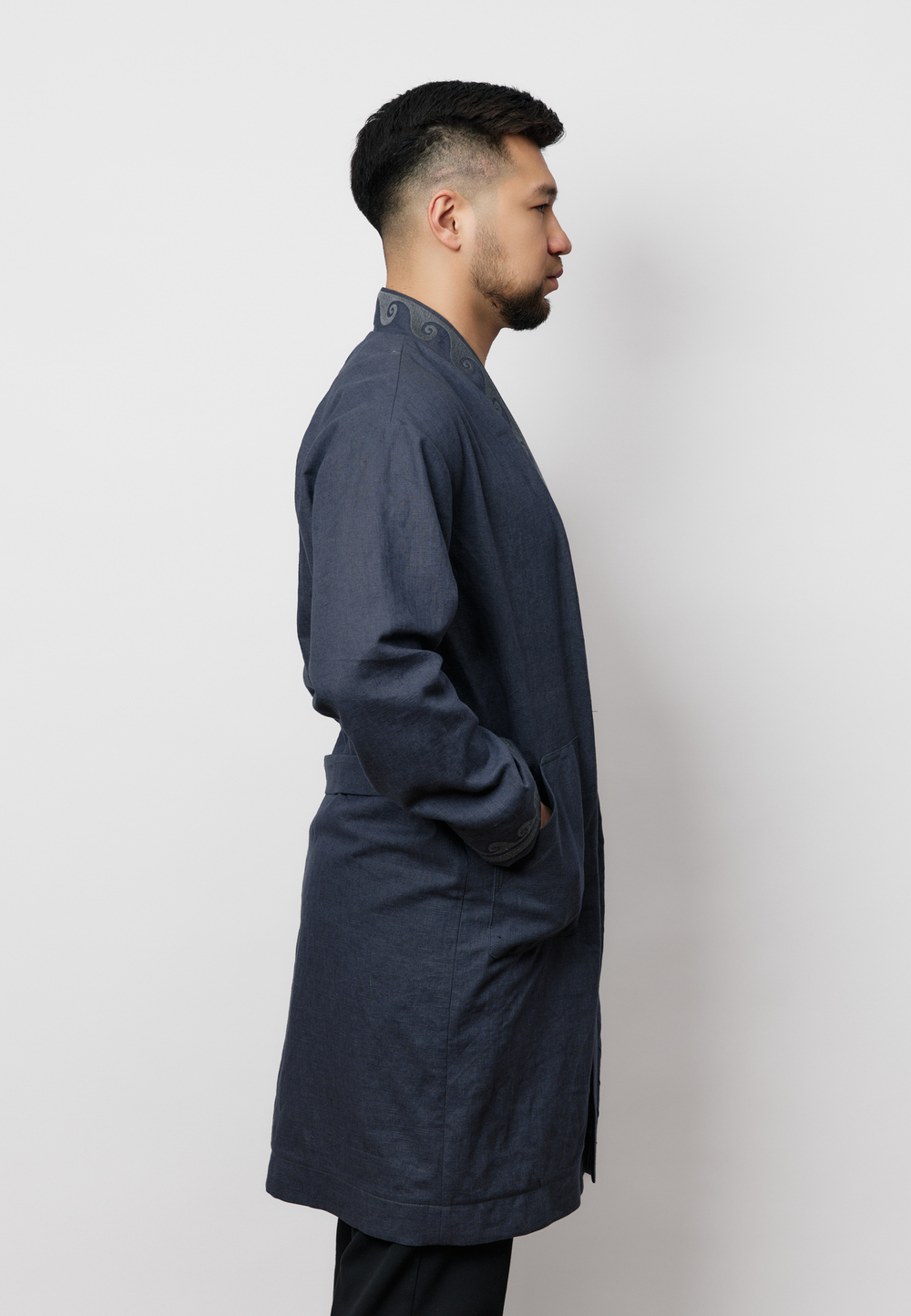 Шапан льняной OYU TOLQYN GREY