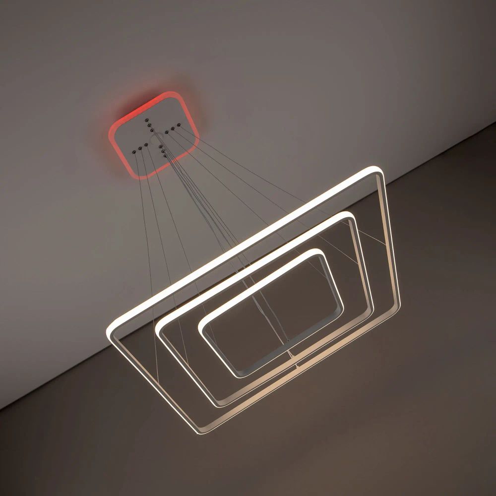 Citilux Неон Смарт CL731AK110E Умная подвесная люстра Белая