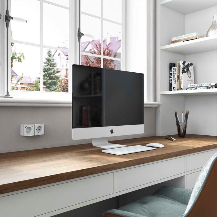 Розетка с заземлением, шторками и USB тип A+C Werkel Gallant белый W5071701 4690389179594