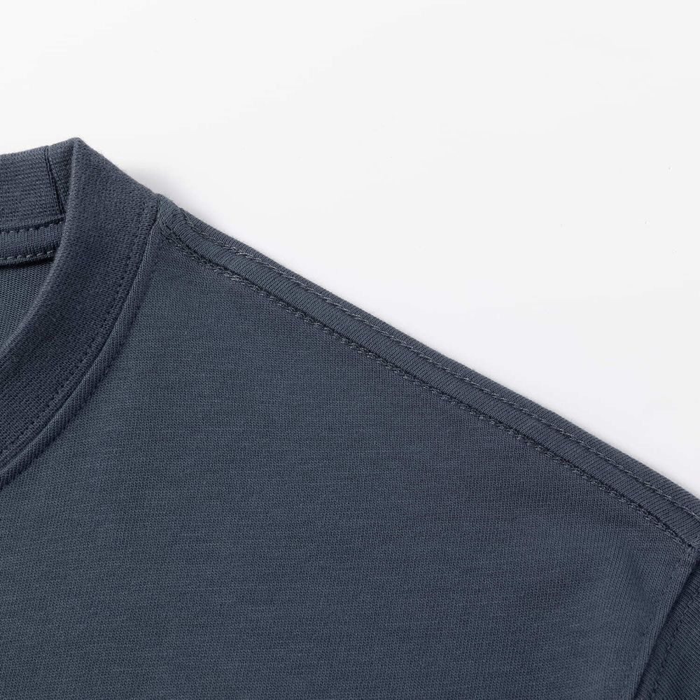 Футболка Ymkashix Logo Face пыльно-синяя