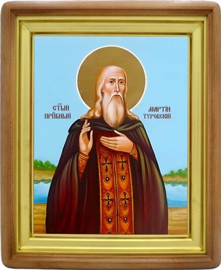 Мартин Туровский преподобный. Икона на холсте.
