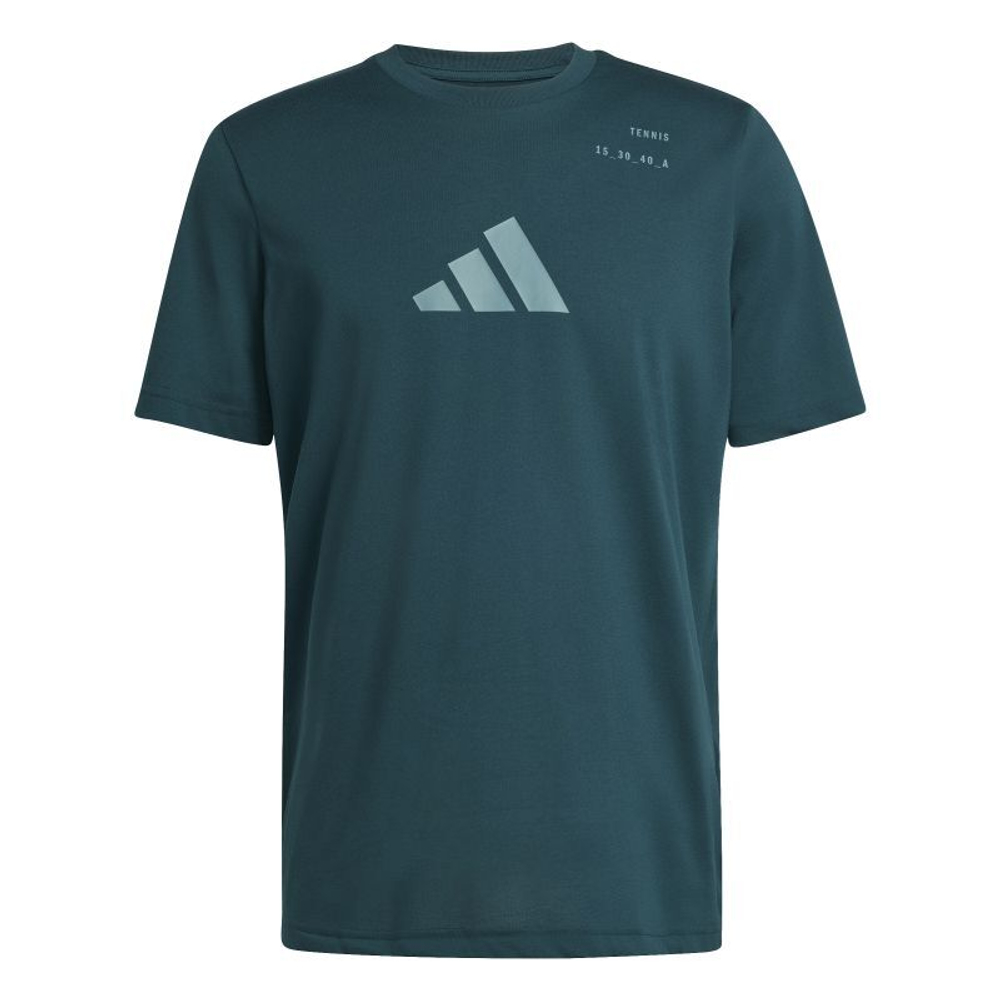 Мужская теннисная футболка Adidas Padel Категория Графика - Аврора Плющ