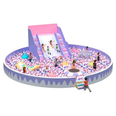Сухой бассейн круглый «Облачко», 10х10х3 м — для детских развлекательных центров