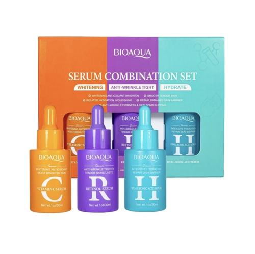 Bioaqua Набор сывороток (Ретинол, Гиалурон. кислота, Вит. С)
