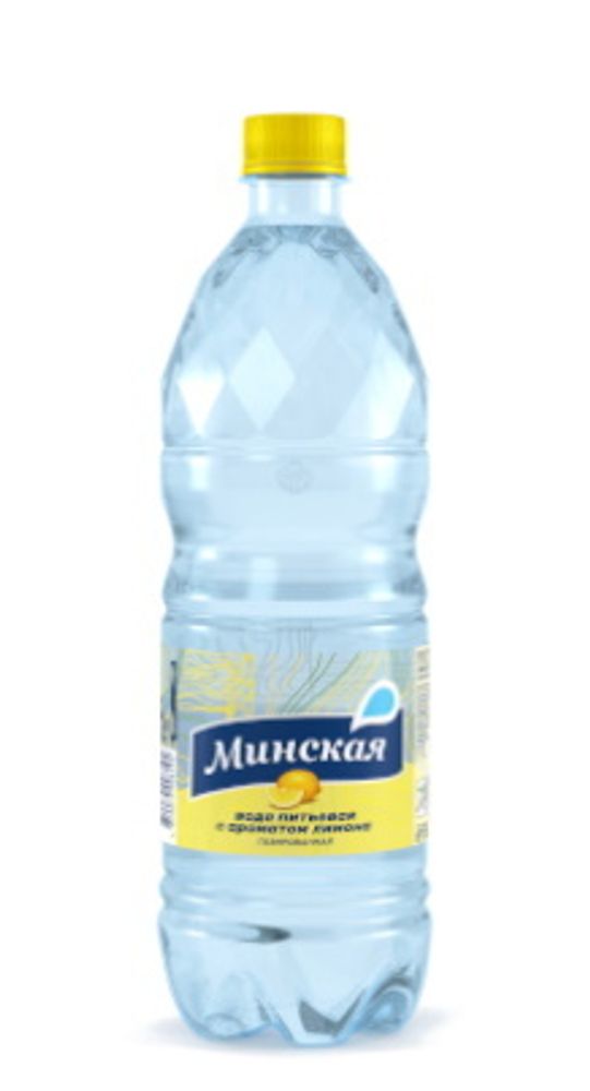 Белорусская вода &quot;Минская&quot; газированная с ароматом лимона 1л. МЗБН - купить с доставкой по Москве и области